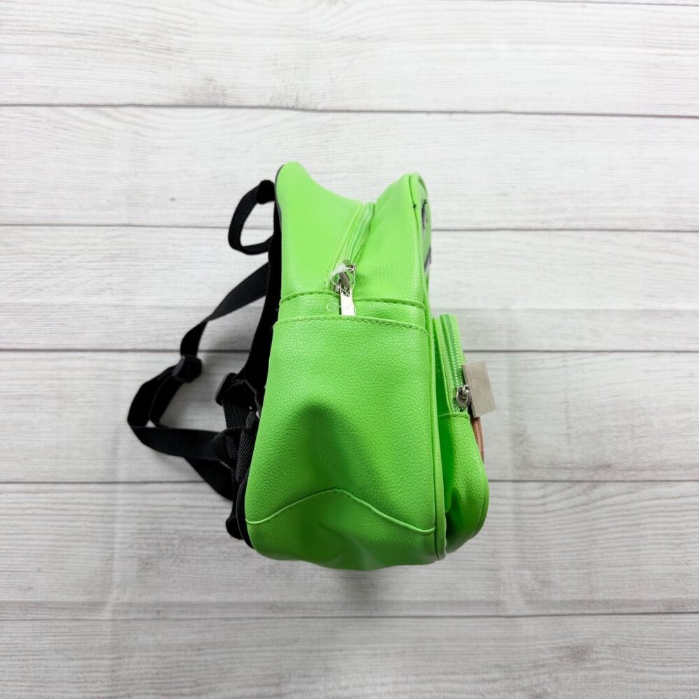 Minecraft Creeper Mini Backpack Kids Green Pixel Block Design Small Zipper Bag - Picture 7 of 8